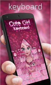 Cute Girl Keyboard image