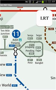 Imagen del MRT de Singapur Mapa