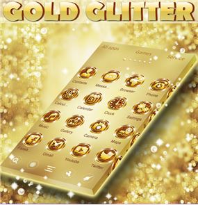 Gold Glitter Go Launcher image