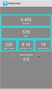 Pedometer - caloriecounter image