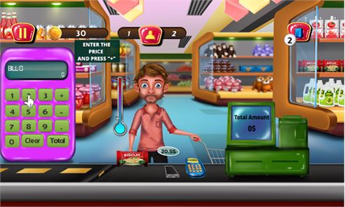 Supermarket Cashier Kids Games image